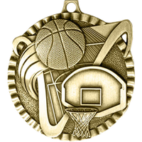 Basketball Medal Award PNG File HD
