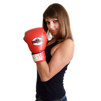 Woman Boxer Fight Free PNG HQ