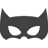 Batman Mask Grey Free PNG HQ