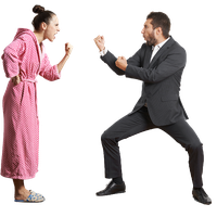Couple Fighting Free Transparent Image HQ