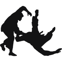 Silhouette Fighting Free Download PNG HQ