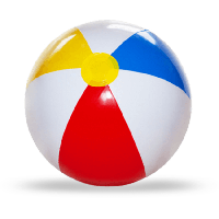 Real Ball Beach Colorful Free Download PNG HD