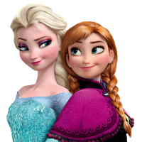 Frozen Elsa Anna PNG File HD