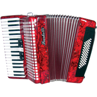 Red Accordion PNG Free Photo