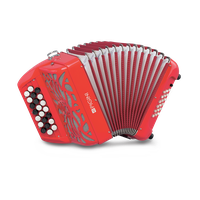 Red Accordion PNG Download Free