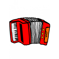 Photos Vector Red Accordion Free PNG HQ
