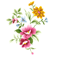 Flower Artwork PNG File HD
