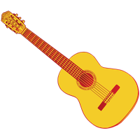 Guitar Acoustic Vector PNG Image High Quality