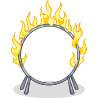 Fire Circle Flame Icon PNG File HD