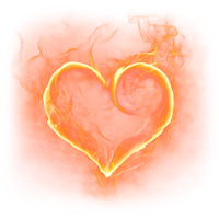 Fire Heart Effect Smoke Free Download Image