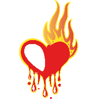Fire Heart Vector Effect Smoke