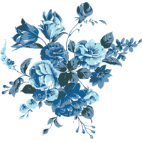 Blue Flowers Vector Download Free Image