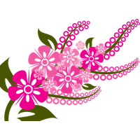 Pink Flowers Vector Free Transparent Image HQ