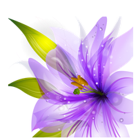 Purple Flowers Vector PNG Download Free