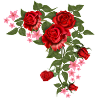 Vector Flowers Red Free Clipart HQ