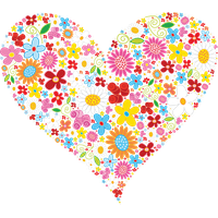 Heart Flower Free PNG HQ