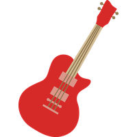 Guitar Vector Red Free Download Image