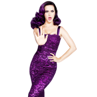 Purple Katy Hair Perry Photos