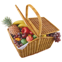 Basket Fresh Fruit Photos Free Download PNG HQ