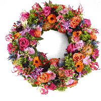 Funeral Wreath Flowers PNG Free Photo