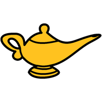 Golden Lamp Genie Free Download PNG HQ