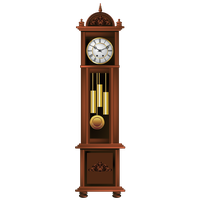 Antique Pendulum Clock Free Download PNG HQ