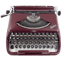 Antique Portable Typewriter PNG Download Free