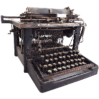 Antique Portable Typewriter HD Image Free