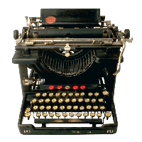 Antique Portable Typewriter Free Transparent Image HQ