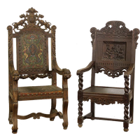 Antique Picture Chair PNG Download Free