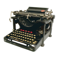 Antique Typewriter PNG Free Photo