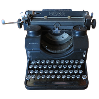 Antique Typewriter Free Download PNG HD
