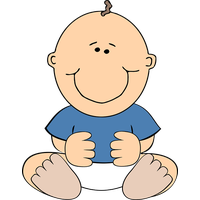 Baby Smiling Cartoon Free Transparent Image HQ