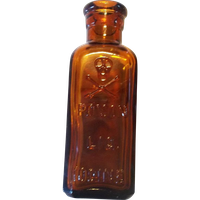 Brown Bottle Glass PNG File HD