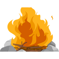 Vector Campfire Flame Download HD