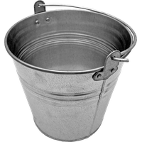 Bucket Silver Free Transparent Image HQ