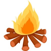 Vector Wood Campfire HQ Image Free