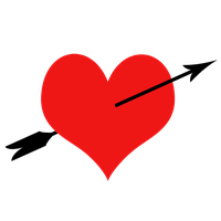 Heart Pic Arrow Red Free Download PNG HD