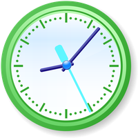 Wall Circle Green Clock Download HQ