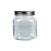Glass Clear Jar Bottle PNG Image High Quality