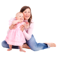 Baby Mother With Happy Free Clipart HQ