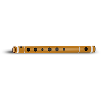 Vector Bamboo Flute Free PNG HQ