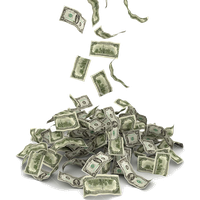 Floating Banknote Free Clipart HQ
