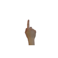 Tap Finger Female PNG Free Photo