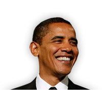 Barack Smiling Face Obama Free Clipart HQ