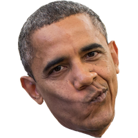 Barack Funny Face Obama Free PNG HQ