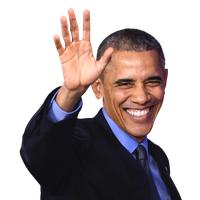 Barack Waving Hand Obama PNG File HD