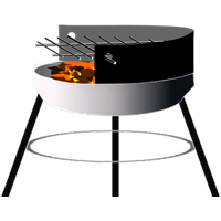 Barbecue Vector Stand Free HD Image