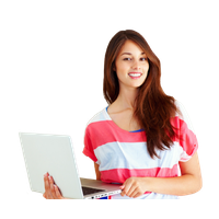 Using Girl Laptop Student Download HQ