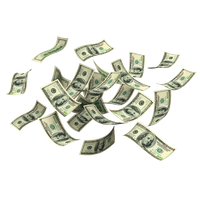 Money Falling Notes Picture Free PNG HQ